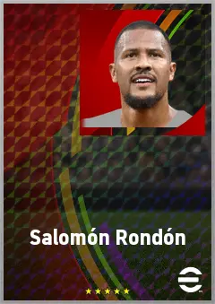 Salomón Rondón eFootball 2026 player card, 74 OVR CF