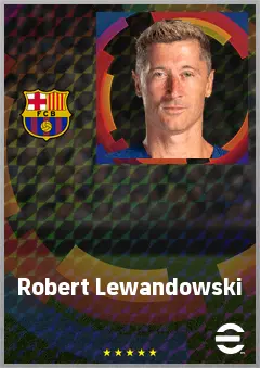 Robert Lewandowski eFootball 2026 player card, 79 OVR CF