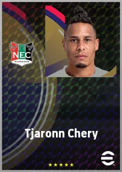 Tjaronn Chery eFootball 2026 player card, 72 OVR AMF
