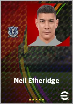 Neil Etheridge eFootball 2026 player card, 69 OVR GK