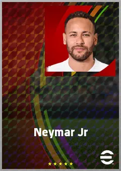 Neymar Jr eFootball 2026 player card, 77 OVR SS