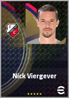 Nick Viergever eFootball 2026 player card, 72 OVR CB