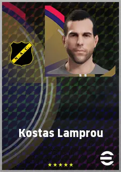 Kostas Lamprou eFootball 2026 player card, 69 OVR GK