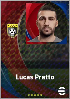 Lucas Pratto eFootball 2026 player card, 71 OVR CF