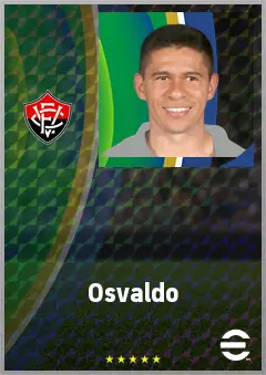 Osvaldo eFootball 2026 player card, 73 OVR RWF