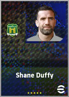 Shane Duffy eFootball 2026 player card, 70 OVR CB