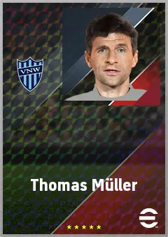 Thomas Müller eFootball 2026 player card, 76 OVR SS
