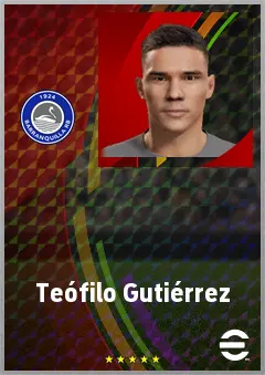 Teófilo Gutiérrez eFootball 2026 player card, 73 OVR SS