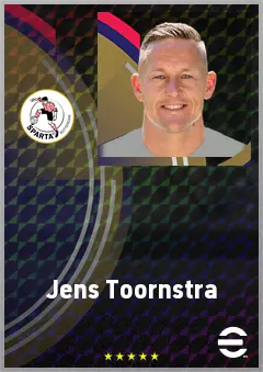 Jens Toornstra eFootball 2026 player card, 69 OVR CMF