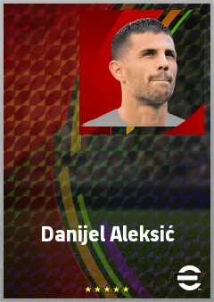 Danijel Aleksić eFootball 2026 player card, 70 OVR AMF