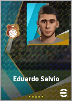 Eduardo Salvio eFootball 2026 player card, 74 OVR RMF
