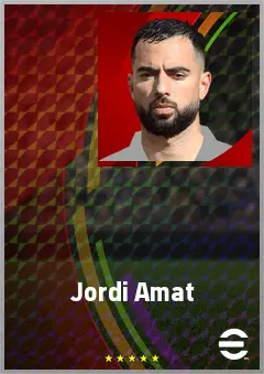 Jordi Amat eFootball 2026 player card, 71 OVR CB