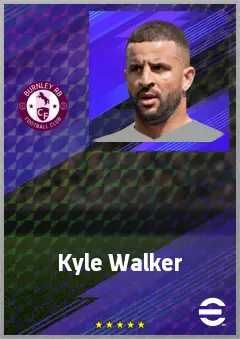 Kyle Walker eFootball 2026 player card, 77 OVR RB