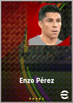 Enzo Pérez eFootball 2026 player card, 73 OVR DMF