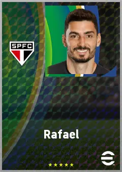 Rafael eFootball 2026 player card, 74 OVR GK