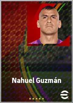 Nahuel Guzmán eFootball 2026 player card, 74 OVR GK