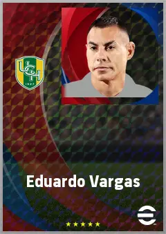 Eduardo Vargas eFootball 2026 player card, 72 OVR SS
