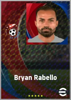 Bryan Rabello eFootball 2026 player card, 71 OVR AMF