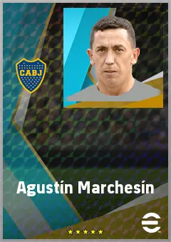 Agustín Marchesín eFootball 2026 player card, 77 OVR GK