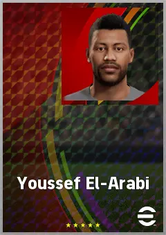 Youssef El-Arabi eFootball 2026 player card, 72 OVR CF