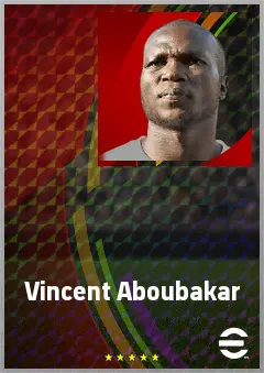 Vincent Aboubakar eFootball 2026 player card, 75 OVR CF