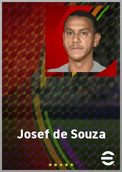Josef de Souza eFootball 2026 player card, 71 OVR DMF