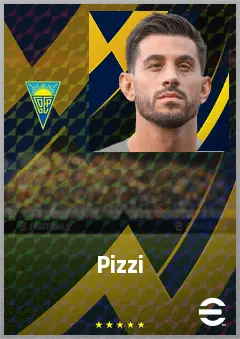 Pizzi eFootball 2026 player card, 71 OVR AMF