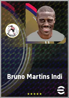Bruno Martins Indi eFootball 2026 player card, 71 OVR CB