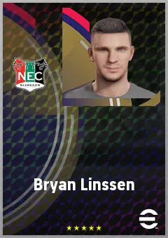 Bryan Linssen eFootball 2026 player card, 71 OVR CF