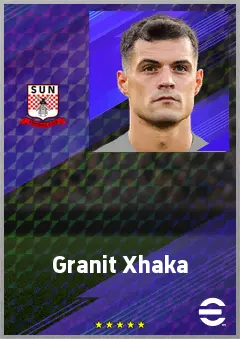 Granit Xhaka eFootball 2026 player card, 79 OVR CMF