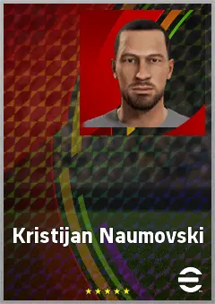 Kristijan Naumovski eFootball 2026 player card, 63 OVR GK