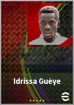 Idrissa Guèye eFootball 2026 player card, 75 OVR DMF