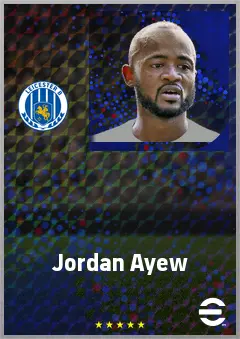 Jordan Ayew eFootball 2026 player card, 71 OVR CF