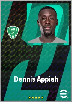 Dennis Appiah eFootball 2026 player card, 68 OVR RB