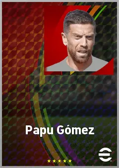 Papu Gómez eFootball 2026 player card, 73 OVR AMF
