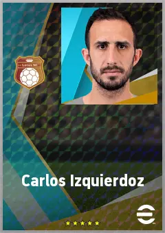 Carlos Izquierdoz eFootball 2026 player card, 75 OVR CB