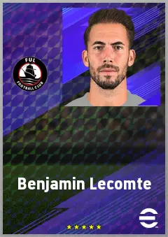 Benjamin Lecomte eFootball 2026 player card, 73 OVR GK