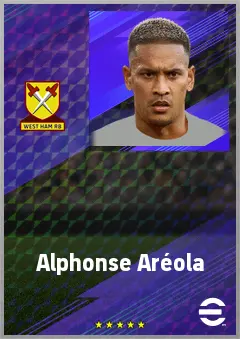 Alphonse Aréola eFootball 2026 player card, 74 OVR GK