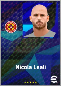 Nicola Leali eFootball 2026 player card, 74 OVR GK