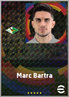 Marc Bartra eFootball 2026 player card, 74 OVR CB