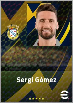 Sergi Gómez eFootball 2026 player card, 71 OVR CB