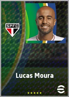 Lucas Moura eFootball 2026 player card, 75 OVR SS