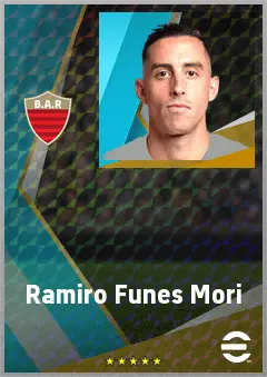 Ramiro Funes Mori eFootball 2026 player card, 71 OVR CB