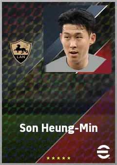 Son Heung-Min eFootball 2026 player card, 78 OVR LWF