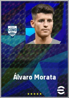 Álvaro Morata eFootball 2026 player card, 75 OVR CF