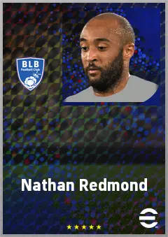 Nathan Redmond eFootball 2026 player card, 71 OVR RWF