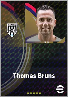 Thomas Bruns eFootball 2026 player card, 69 OVR CMF