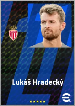 Lukáš Hradecký eFootball 2026 player card, 78 OVR GK