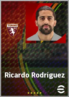 Ricardo Rodríguez eFootball 2026 player card, 74 OVR CB