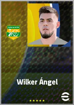 Wilker Ángel eFootball 2026 player card, 71 OVR CB
